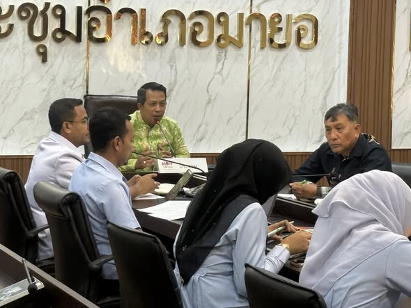 พอ.มายอ ประชุมคณะกรรมการพัฒนาคุณภาพชีวิตระดับอำเภอมายอ (พชอ.) 