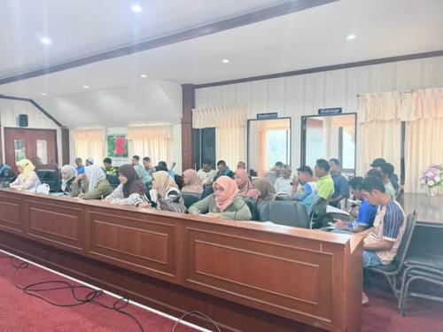 พช.มายอ เข้าร่วมประชุมสภาประชาธิปไตยตำบลกระเสาะ